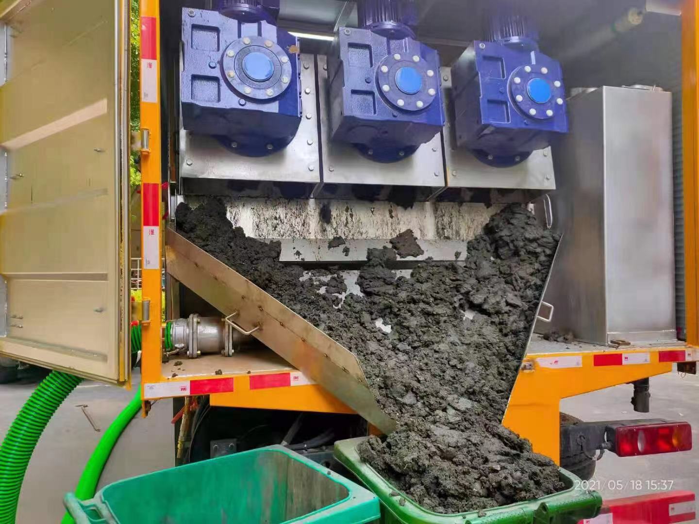 红安化粪池清掏城市维护站-泥浆净化干湿分离处理